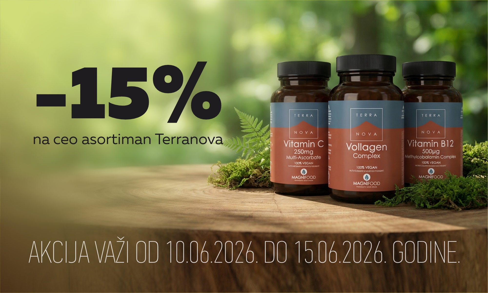 15% off on the entire TerraNova range.
