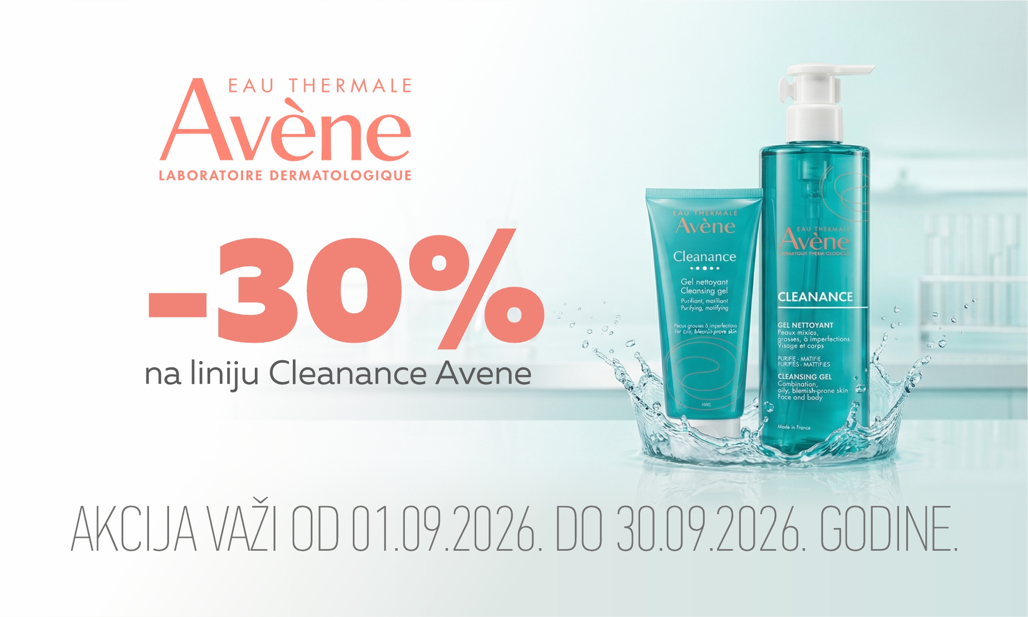30% off the Avène Cleanance line.