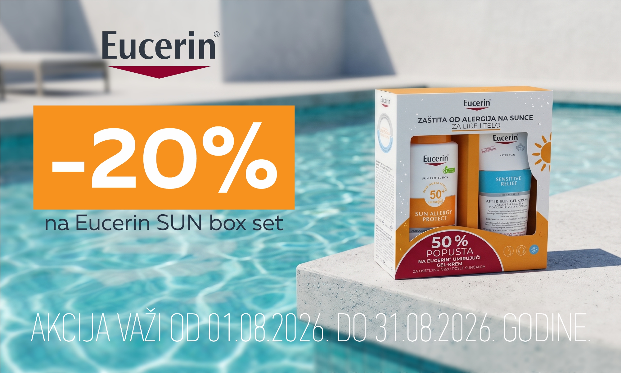 20% off the Eucerin SUN Box set.
