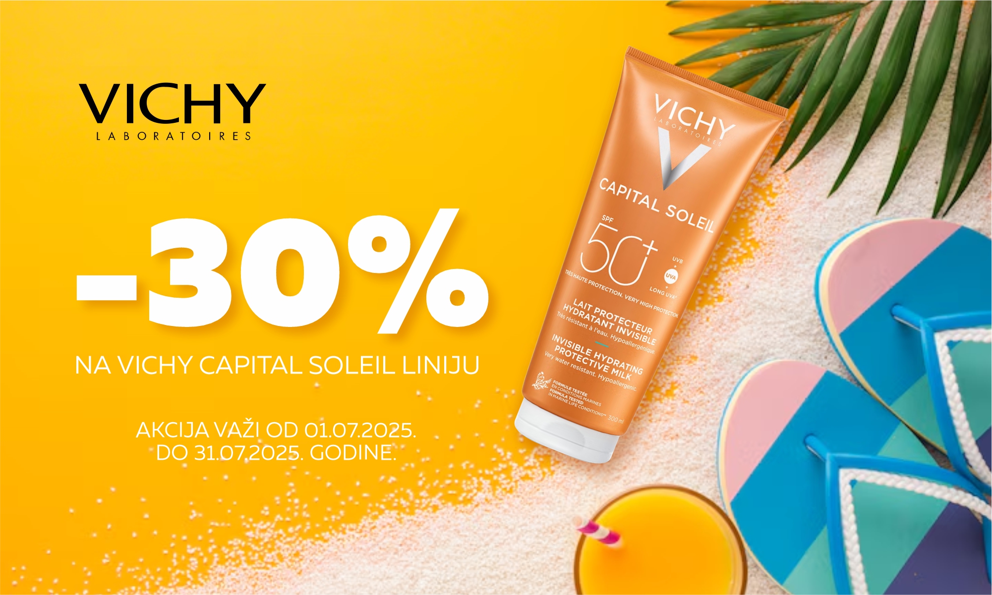 30% скидка на всю линию Capital Soleil VICHY